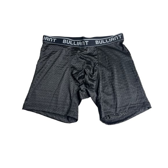 6-35 BULLIANT Men's Boxer Briefs Mesh Black Medium - Picture 1 of 4